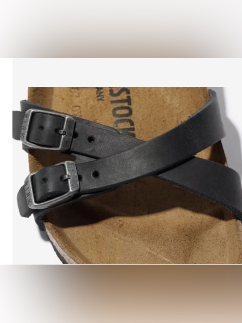 New Birkenstock Franca Black Leather Sandal Women, size US6.5